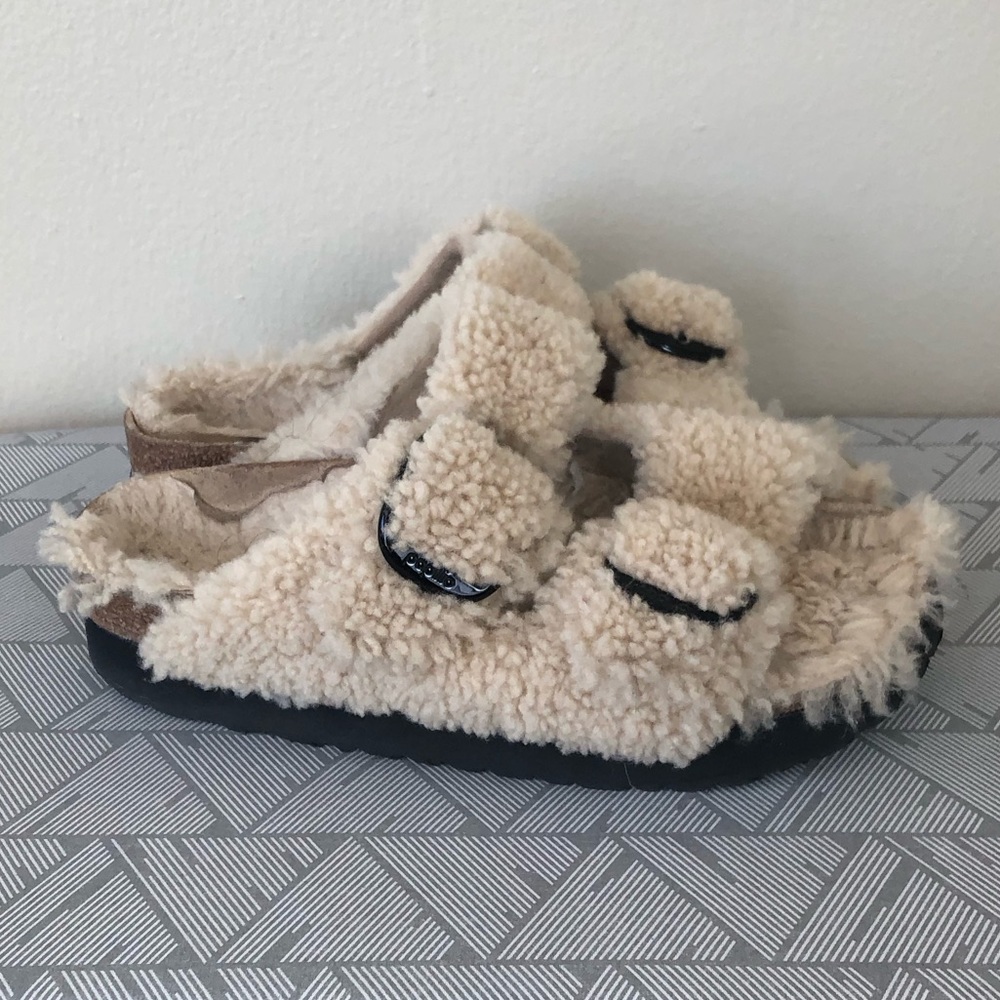 Birkenstock Papillio Arizona Teddy Shearling Sandals